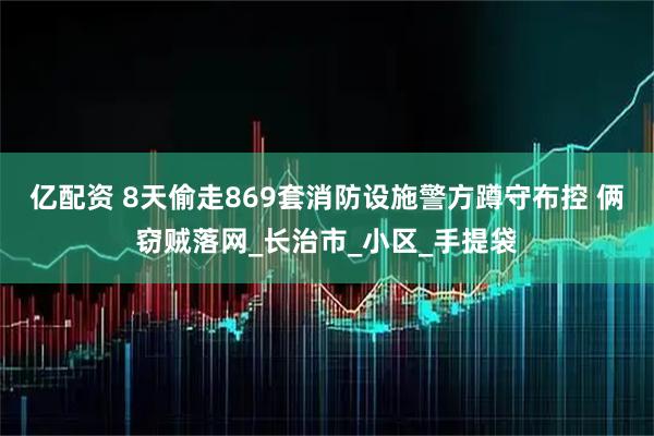 亿配资 8天偷走869套消防设施警方蹲守布控 俩窃贼落网_长治市_小区_手提袋