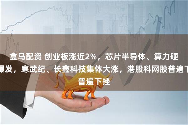 盒马配资 创业板涨近2%，芯片半导体、算力硬件爆发，寒武纪、长鑫科技集体大涨，港股科网股普遍下挫